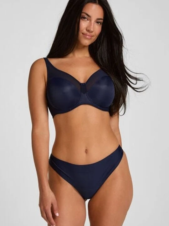 Zdjęcie produktu Hunkemöller Niewidoczne pod ubraniem stringi z koronkowym tyłem Niebieski