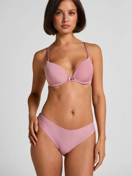Zdjęcie produktu Hunkemöller Niewidoczne pod ubraniem stringi z koronkowym tyłem Różowy