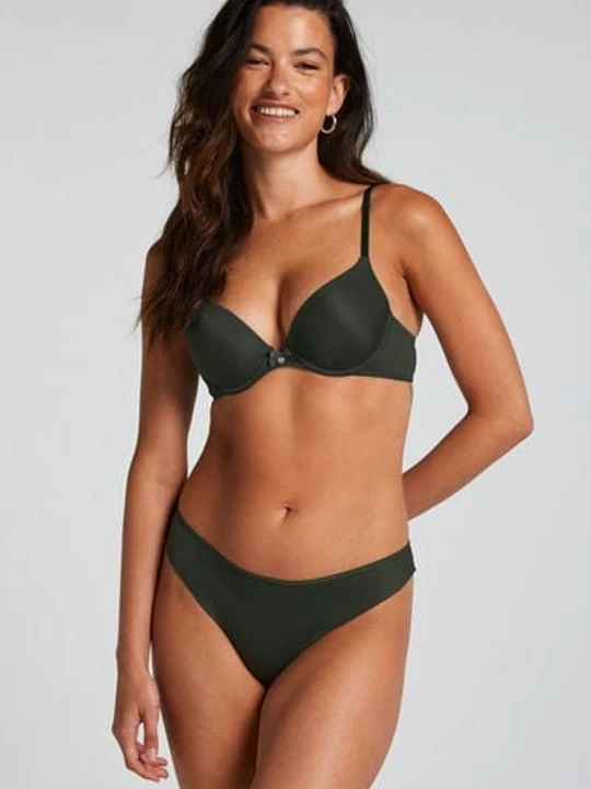 Zdjęcie produktu Hunkemöller Niewidoczne pod ubraniem stringi z koronkowym tyłem Zielony