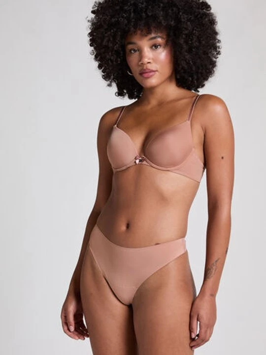 Zdjęcie produktu Hunkemöller Niewidzialne stringi basic Brązowy