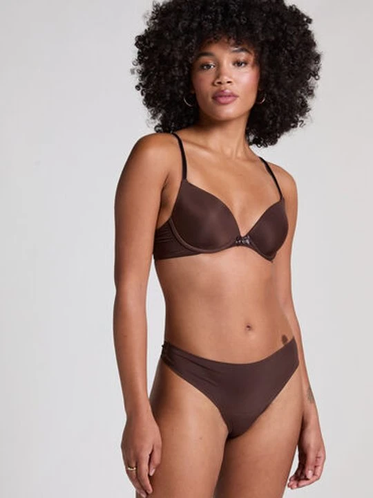 Zdjęcie produktu Hunkemöller Niewidzialne stringi basic Brązowy