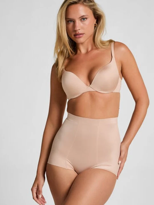 Zdjęcie produktu Hunkemöller Obcisłe modelujące majtki z wysokim stanem Beżowy