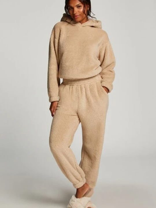 Zdjęcie produktu Hunkemöller Polarowe spodnie Snuggle Beżowy