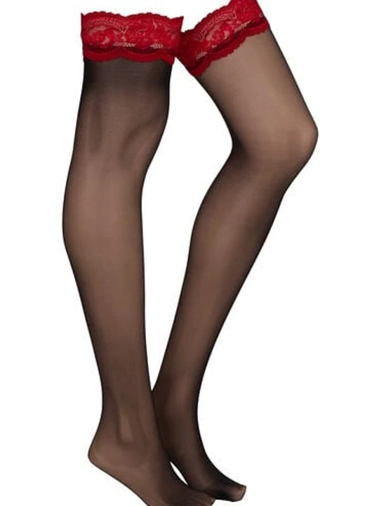 Zdjęcie produktu Hunkemöller Pończochy samonośne 15 DEN Erica Czerwony