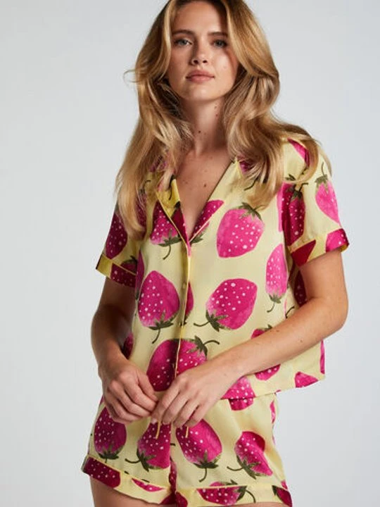 Zdjęcie produktu Hunkemöller Satynowe szorty piżamowe Żółty