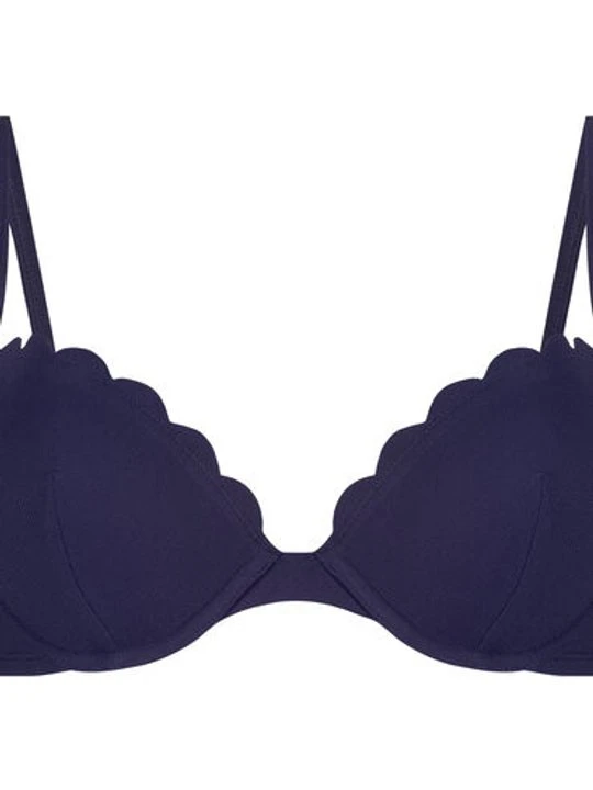Zdjęcie produktu Hunkemöller Scallop biustonosz bikini z wkładkami i fiszbinami Niebieski