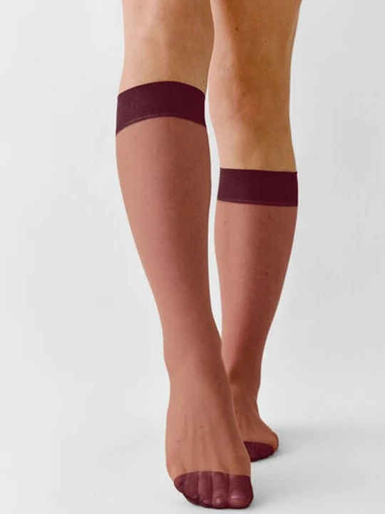 Zdjęcie produktu Hunkemöller Skarpetki Sheer Back Seam Fioletowy