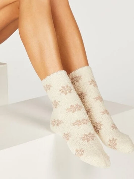 Zdjęcie produktu Hunkemöller Skarpetki w płatki śniegu (2 pary) Biały