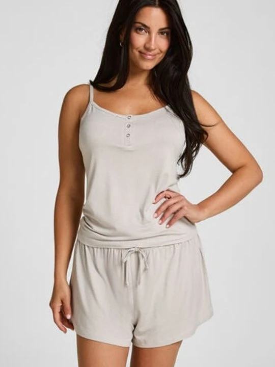 Zdjęcie produktu Hunkemöller Spodenki Piżamowe w Paski Jersey Szary