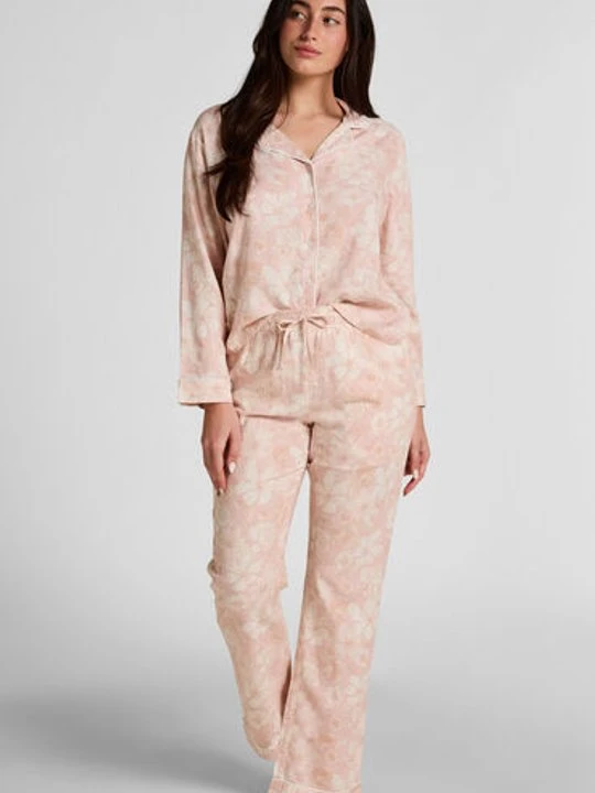 Zdjęcie produktu Hunkemöller Spodnie Flower Linen Różowy
