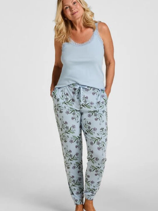 Zdjęcie produktu Hunkemöller Spodnie piżamowe z dżerseju Niebieski