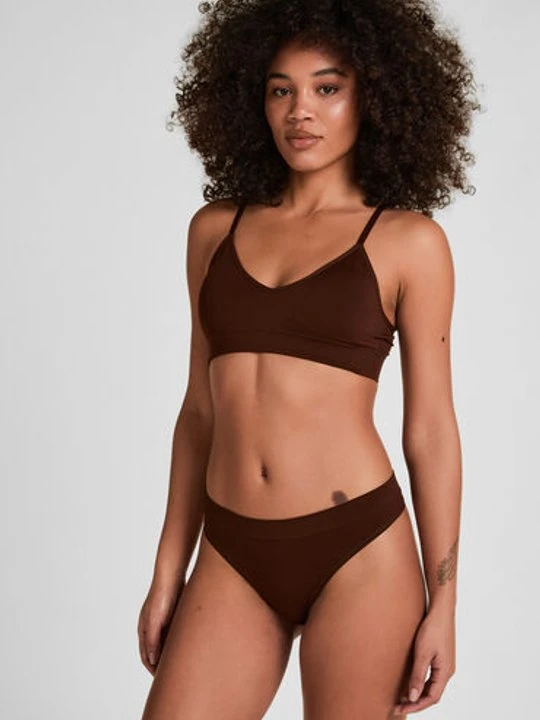 Zdjęcie produktu Hunkemöller Stringi Dide Brązowy
