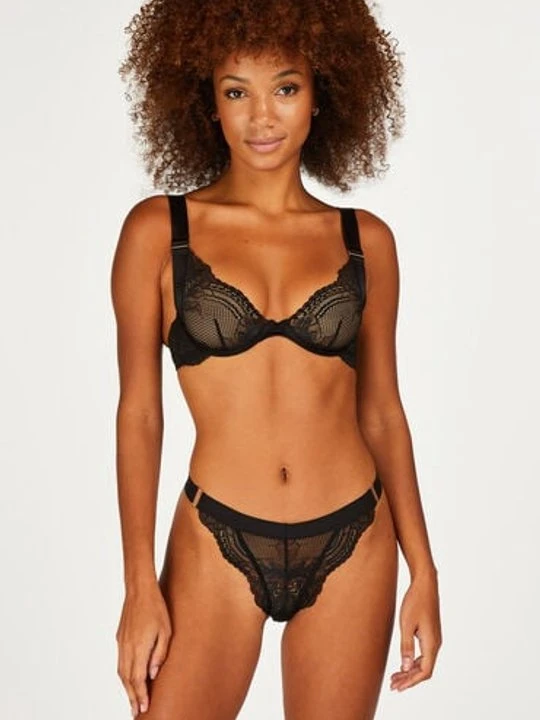 Zdjęcie produktu Hunkemöller Stringi Hana Czarny