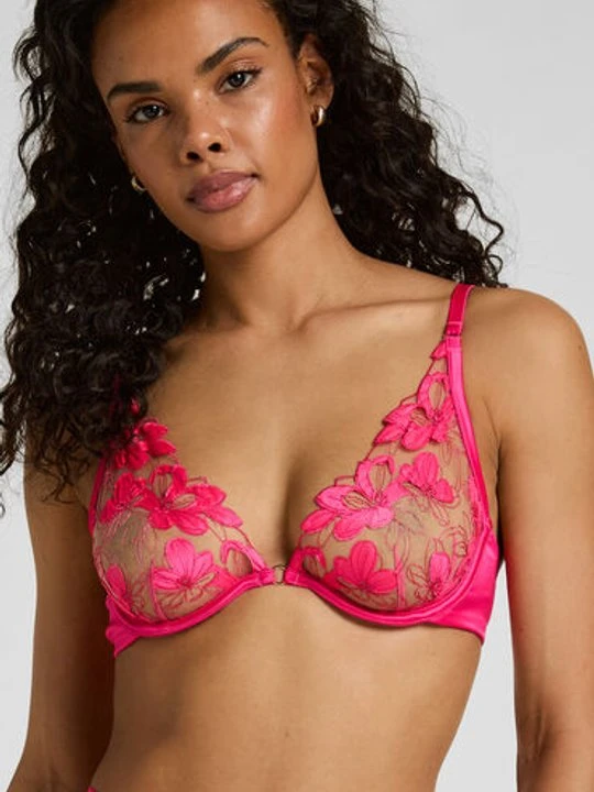 Zdjęcie produktu Hunkemöller Stringi High Waisted Highleg Beatrice Różowy