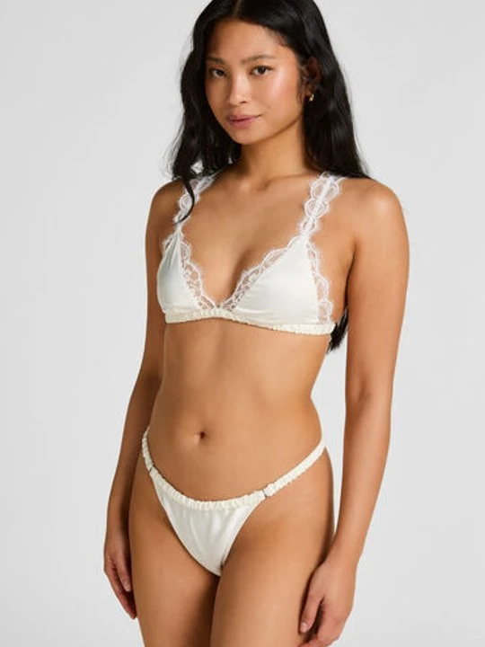 Zdjęcie produktu Hunkemöller Stringi Highleg Prina Biały