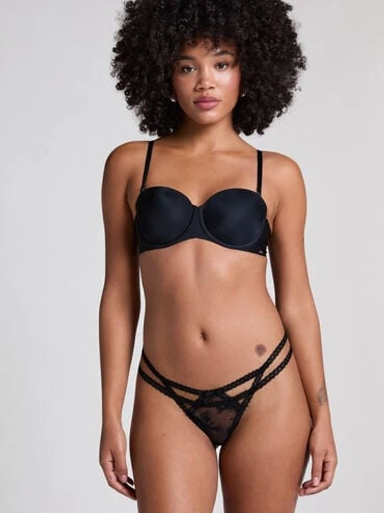 Zdjęcie produktu Hunkemöller Stringi Irina Czarny