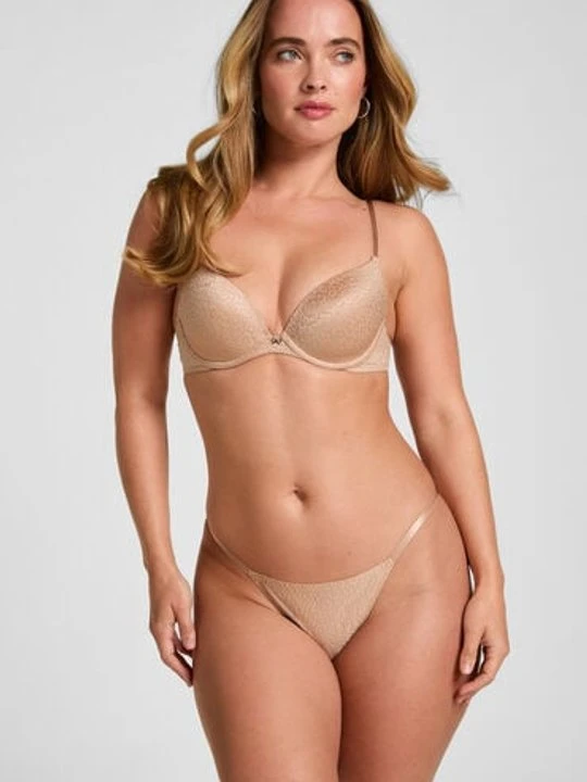 Zdjęcie produktu Hunkemöller Stringi Jackie Brązowy