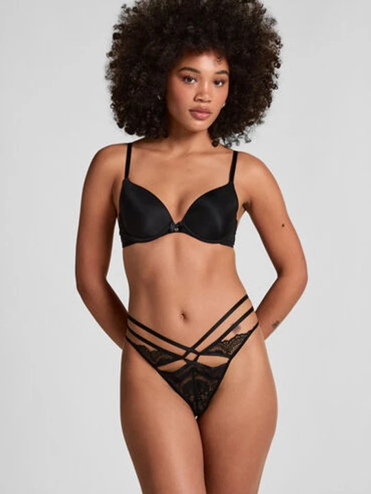 Zdjęcie produktu Hunkemöller Stringi Janina Czarny
