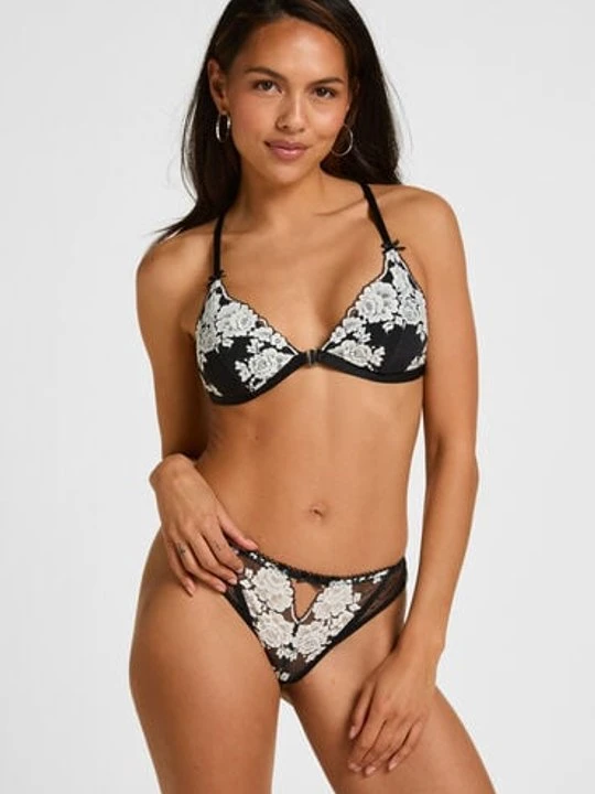 Zdjęcie produktu Hunkemöller Stringi Lindi Czarny