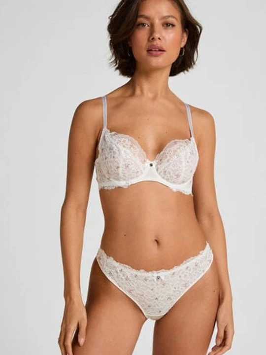 Zdjęcie produktu Hunkemöller Stringi Marine Biały