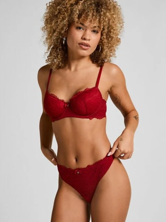 Zdjęcie produktu Hunkemöller Stringi Marine Czerwony