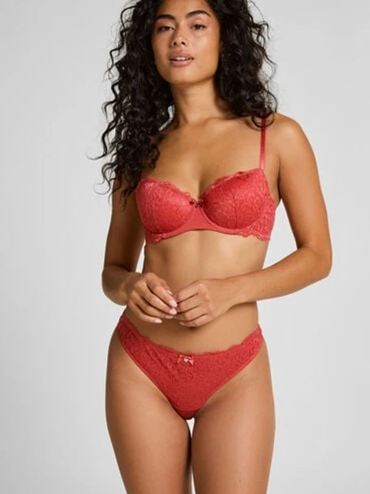 Zdjęcie produktu Hunkemöller Stringi Marine Czerwony