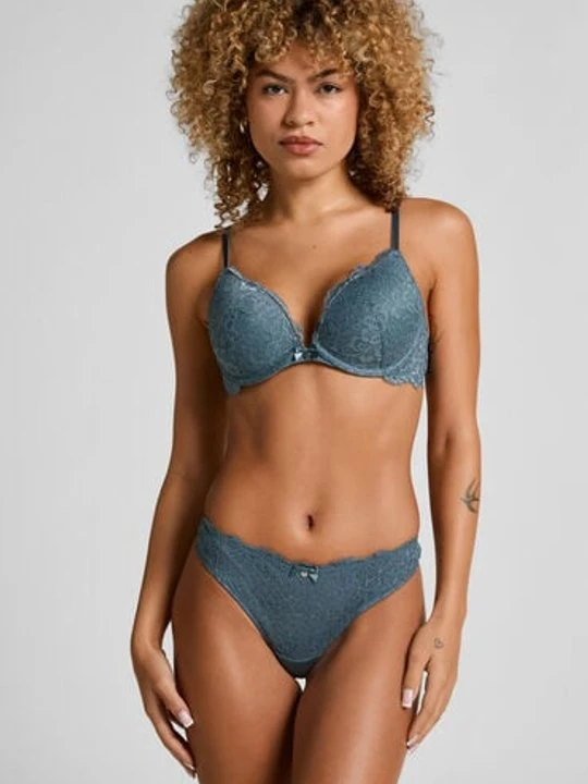 Zdjęcie produktu Hunkemöller Stringi Marine Niebieski