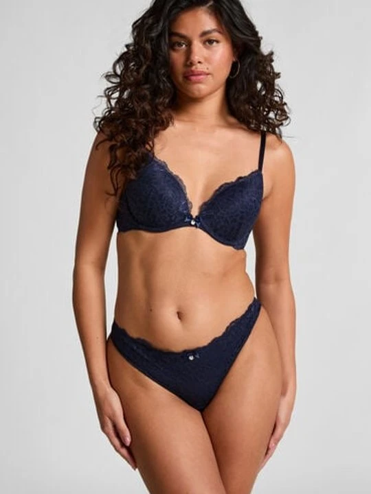 Zdjęcie produktu Hunkemöller Stringi Marine Niebieski