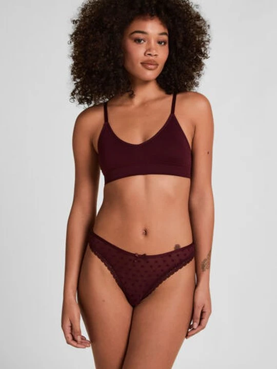 Zdjęcie produktu Hunkemöller Stringi Phoebe Fioletowy