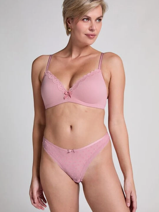 Zdjęcie produktu Hunkemöller Stringi Phoebe Różowy