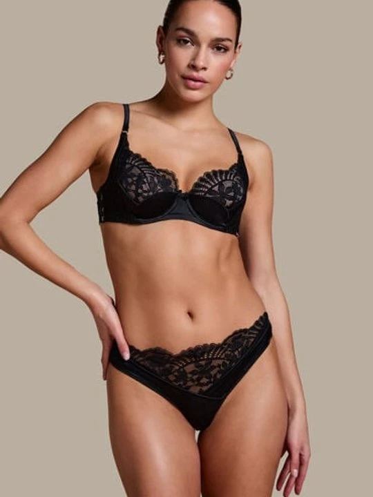 Zdjęcie produktu Hunkemöller Stringi Poppy Czarny