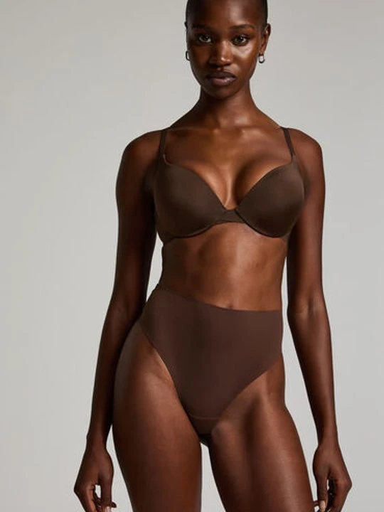 Zdjęcie produktu Hunkemöller Stringi Smooth Brązowy