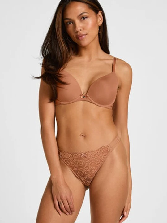 Zdjęcie produktu Hunkemöller Stringi Sully Brązowy
