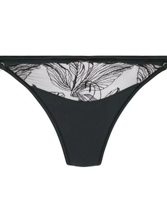 Zdjęcie produktu Hunkemöller Stringi z wysokim wycięciem Ellen Czarny