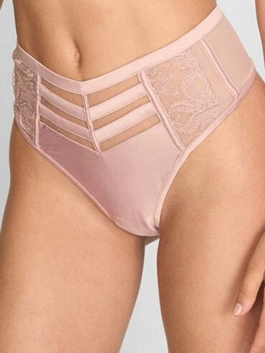 Zdjęcie produktu Hunkemöller Stringi z wysokim wycięciem Rosa Różowy