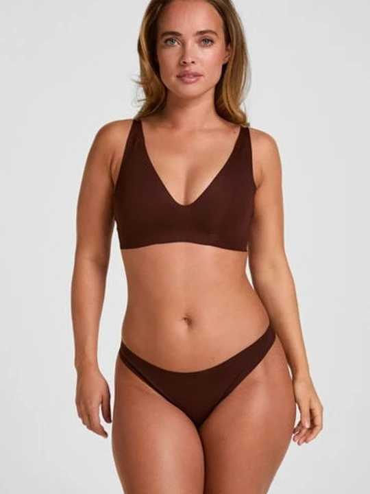 Zdjęcie produktu Hunkemöller Super Comfort Stringi Brązowy