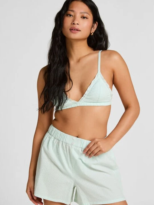 Zdjęcie produktu Hunkemöller Szorty Piżamowe Seersucker Niebieski
