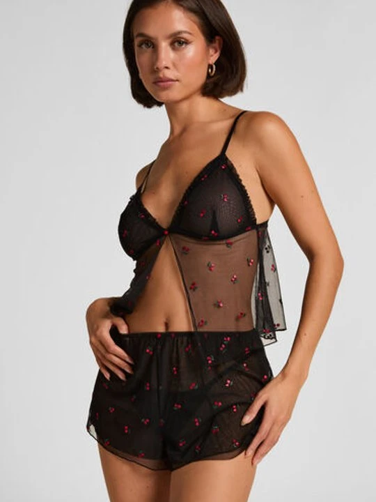Zdjęcie produktu Hunkemöller Szorty z siateczki Chelsey Czarny
