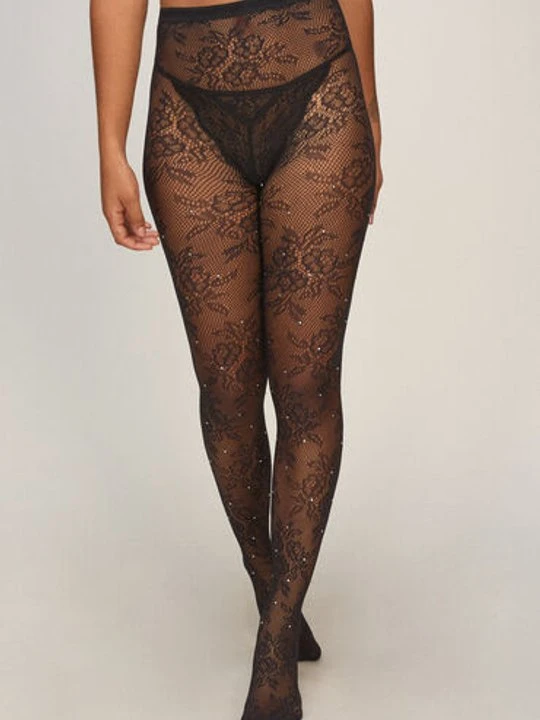 Zdjęcie produktu Hunkemöller Tight Allover Lace Rhinestones Czarny