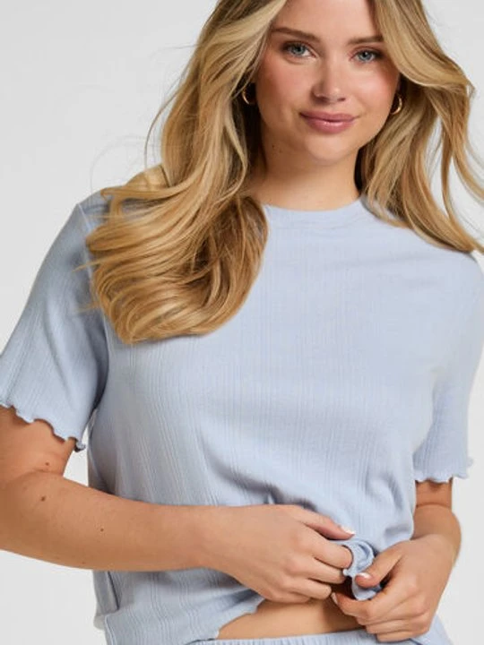 Zdjęcie produktu Hunkemöller Top Piżamowy Pointelle Niebieski