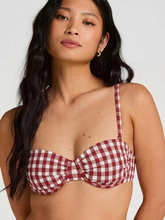 Zdjęcie produktu Hunkemöller Usztywniany Biustonosz Bikini z Fiszbinami Amalfi Czerwony