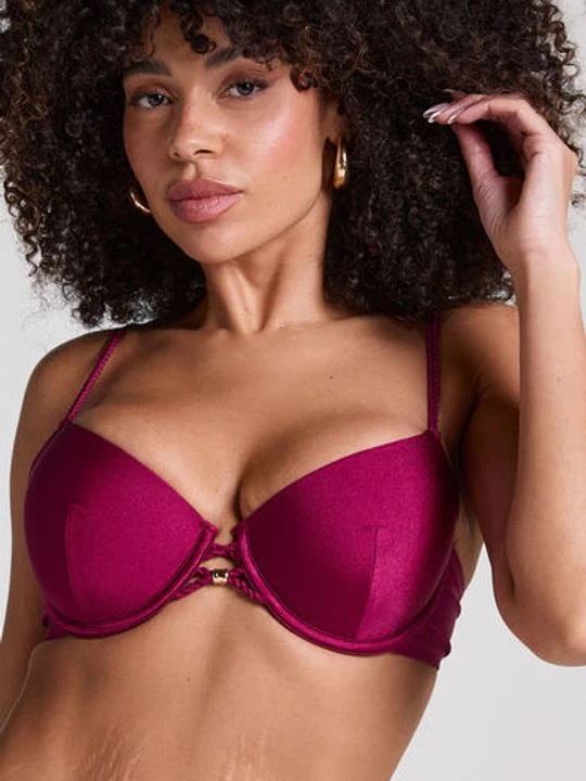 Zdjęcie produktu Hunkemöller Usztywniany top bikini z fiszbinami Marrakech Czerwony