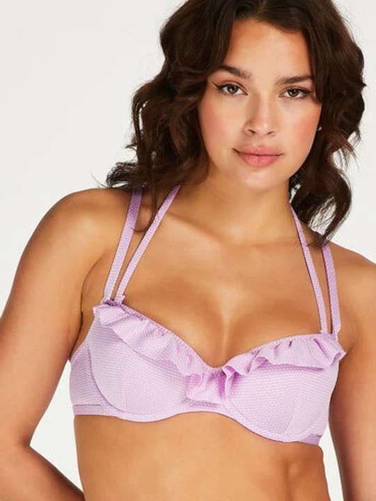 Zdjęcie produktu Hunkemöller Usztywniany top bikini z fiszbinami Seia Fioletowy