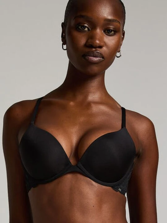 Zdjęcie produktu Hunkemöller Usztywniony biustonosz push-up z fiszbinami Angie Czarny