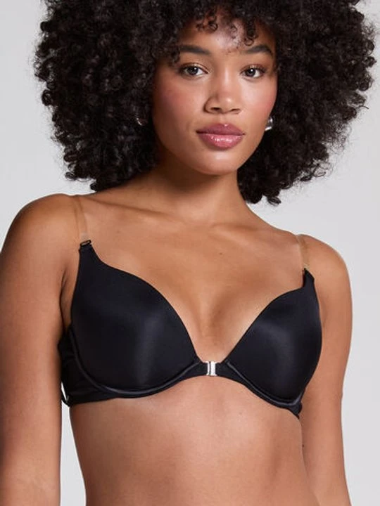 Zdjęcie produktu Hunkemöller Usztywniony biustonosz push-up z fiszbinami Transparant Czarny