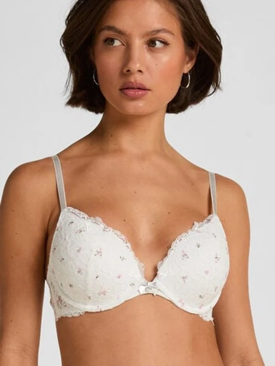 Zdjęcie produktu Hunkemöller Wyściełany biustonosz push-up z fiszbinami Marine Biały