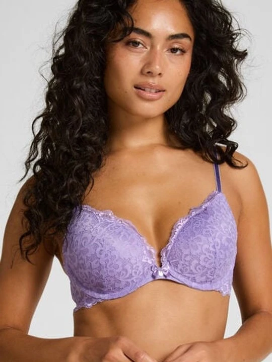 Zdjęcie produktu Hunkemöller Wyściełany biustonosz push-up z fiszbinami Marine Fioletowy