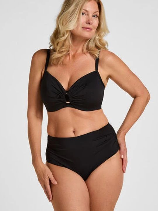 Zdjęcie produktu Hunkemöller Wysokie Modelujące Majtki Bikini Luxe Czarny