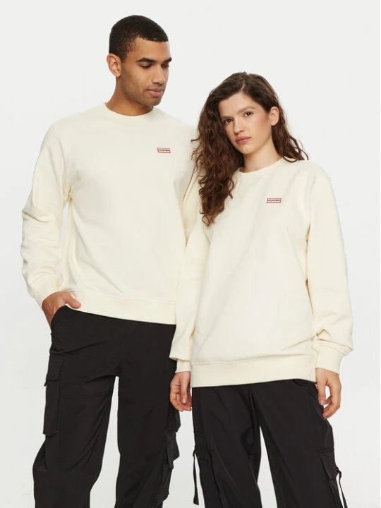 Zdjęcie produktu Hunter Bluza HARU0007242 Écru Regular Fit Kremowy