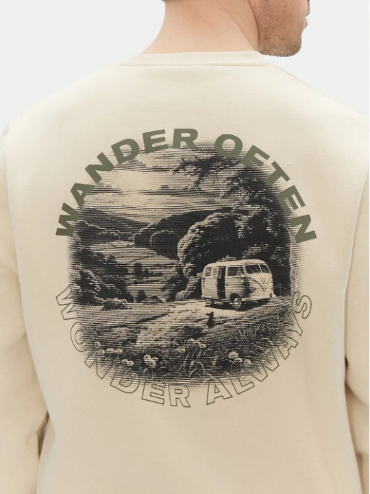 Zdjęcie produktu Hunter Bluza May HARM0058251 Beżowy Relaxed Fit